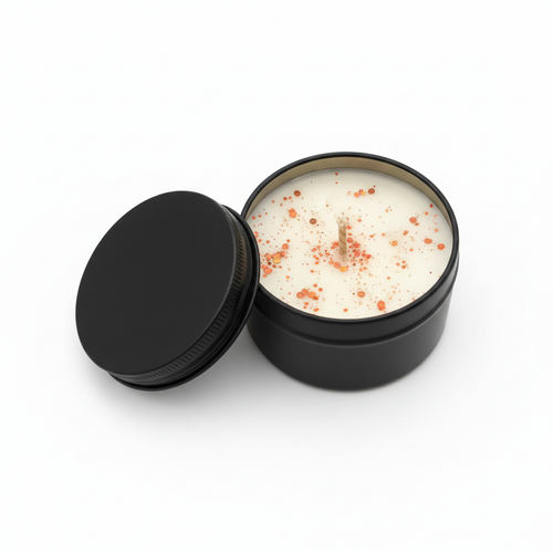 Autumn Tin Candle witte achtergrond