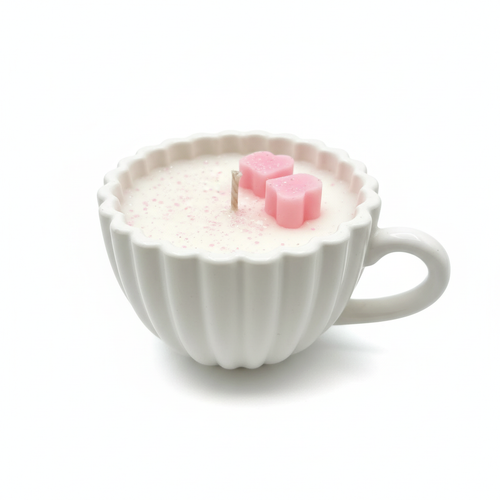 Coffee Cup Candle Clean Product Photo