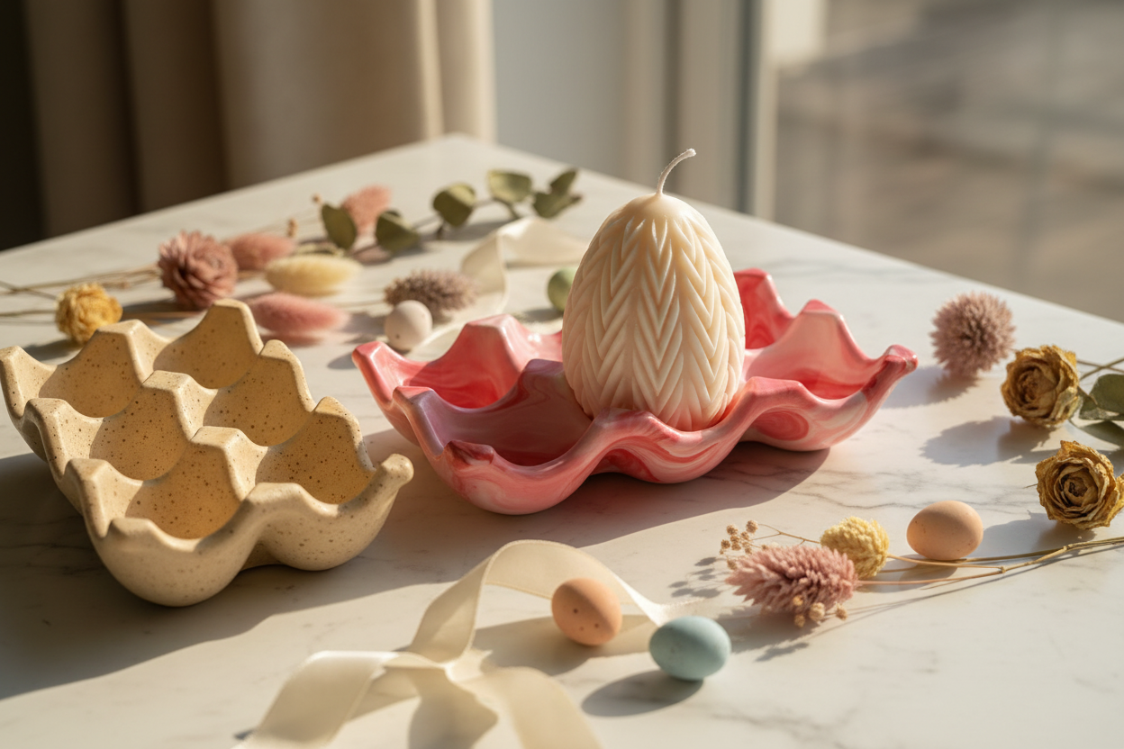 Egg Candle & Holder Lifestyle