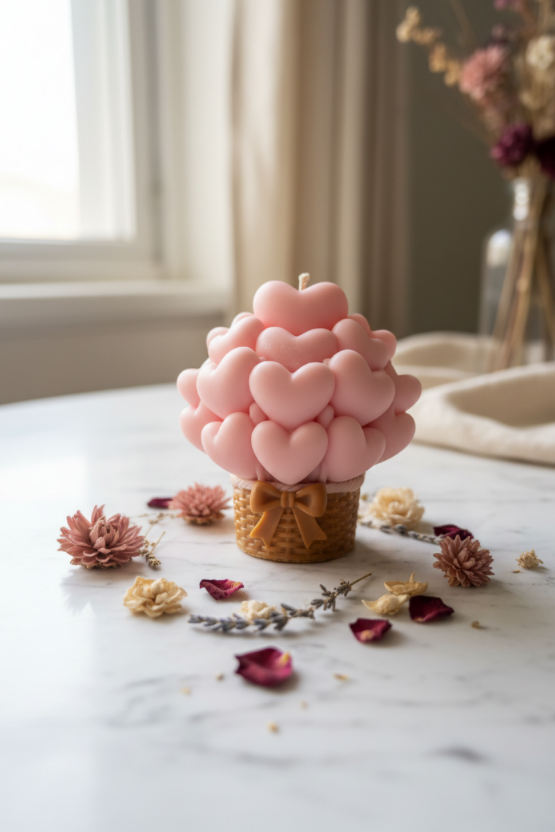 Heart Air Balloon Candle Lifestyle
