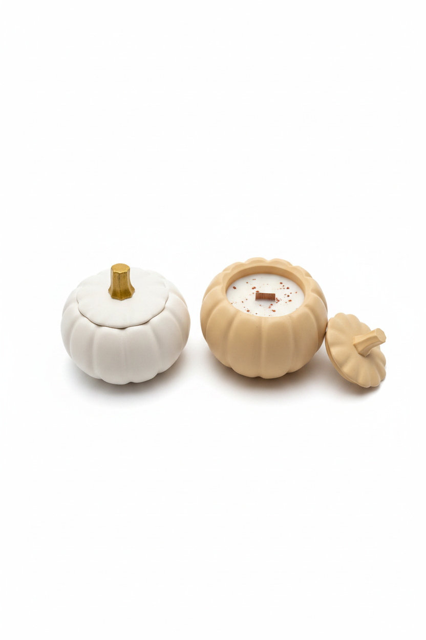 Pumpkin Jar Candle witte achtergrond