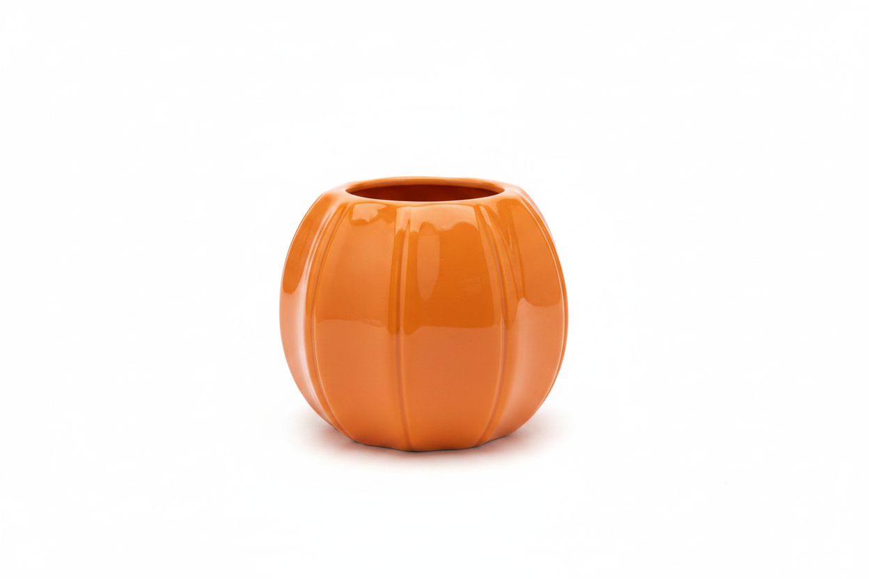 Pumpkin Vase White Background