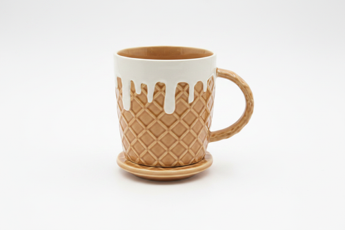 Waffle Mug with Saucer 2